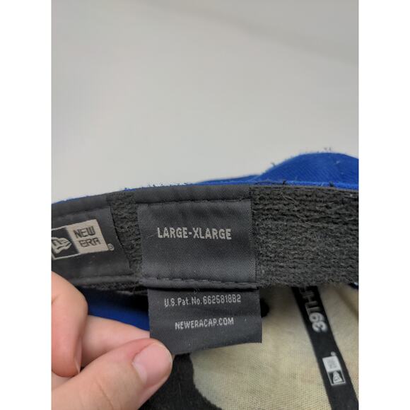 New Era 39Thirty Chicago Cubs MLB Post Season 2016 Fitted Hat Size L/XL Blue - Picture 13 of 15